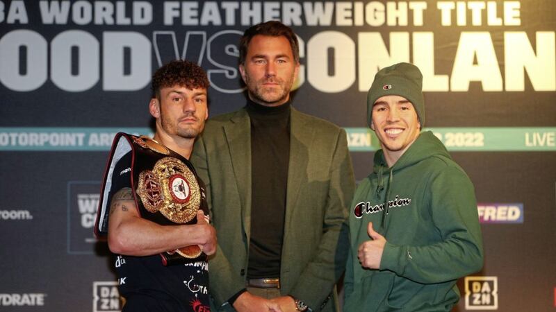 Leigh Wood and Michael Conlan will fight for the WBA Featherweight title in Nottingham on March 12. Picture Mal McCann. 