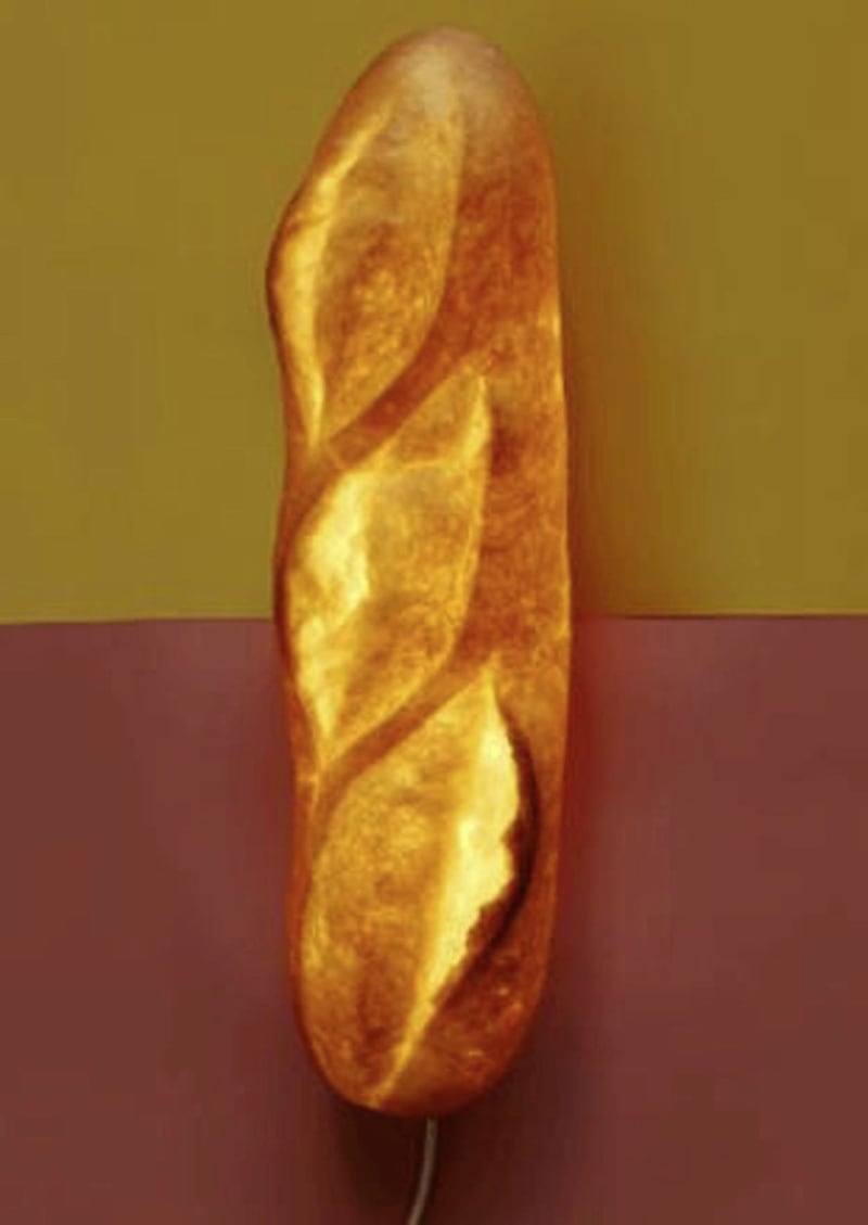 A $210 lamp made out of bread 