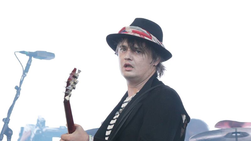 The Libertines frontman has been pictured taking on an enormous breakfast.