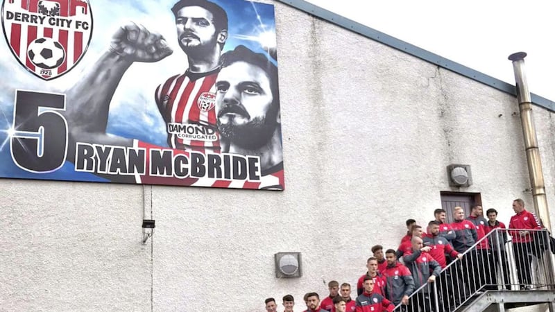 A new Ryan McBride mural was unveiled at Derry&#39;s Long TowerYouth Club as part of the Gasyard F&eacute;ile. 