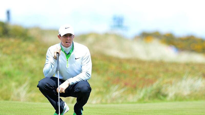 Rory McIlroy on day two of the&nbsp;Dubai Duty Free Irish Open hosted by the Rory Foundation at Royal County Down Golf Club, Newcastle.<br />Picture by Arthur Allison