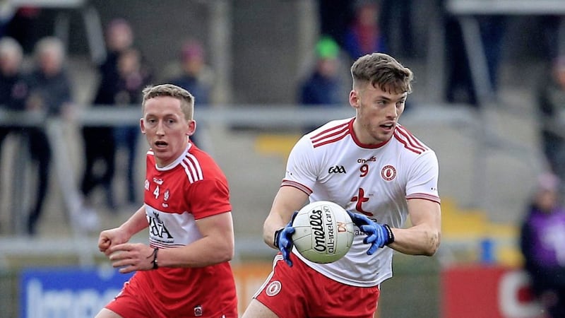 Derrylaughan midfielder Brian Kennedy remains a fitness doubt for Tyrone ahead of meeting Donegal this Saturday.<br /> Pic Philip Walsh
