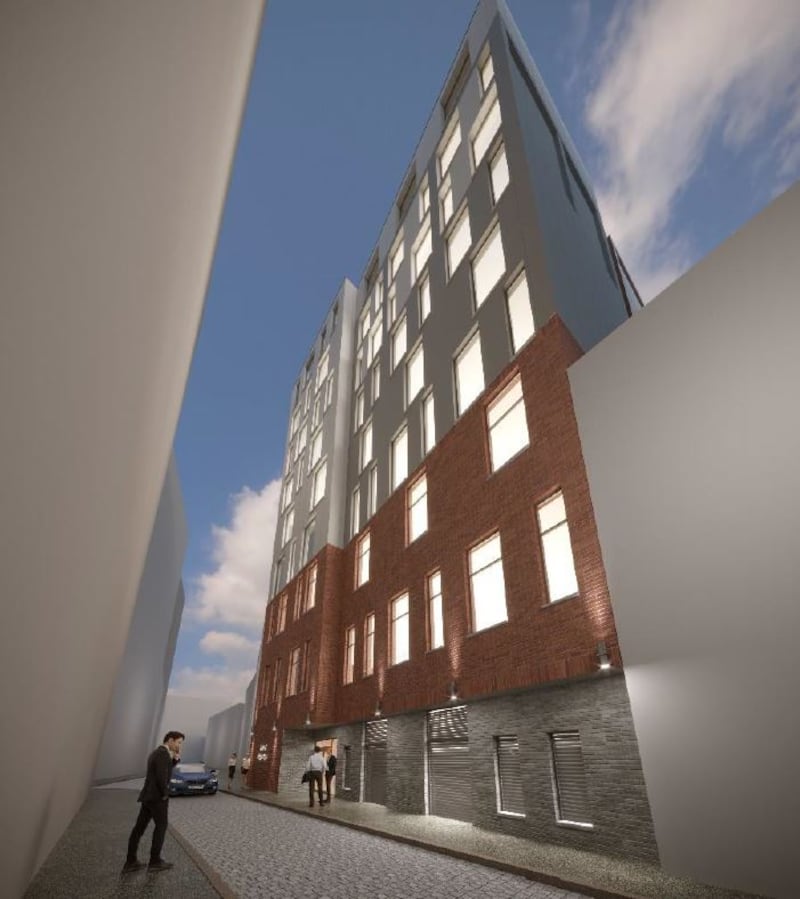 How the rear of the hotel will look from College Street.