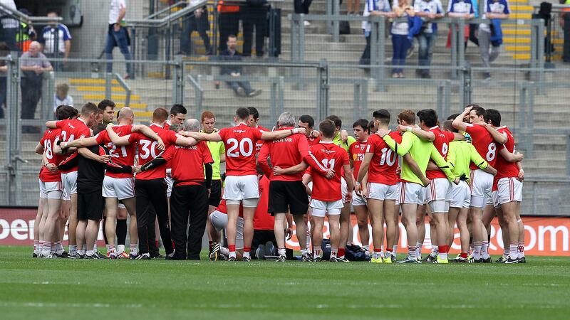 The Tyrone panel at Croke Park on Saturday<br />Picture: Philip Walsh&nbsp;