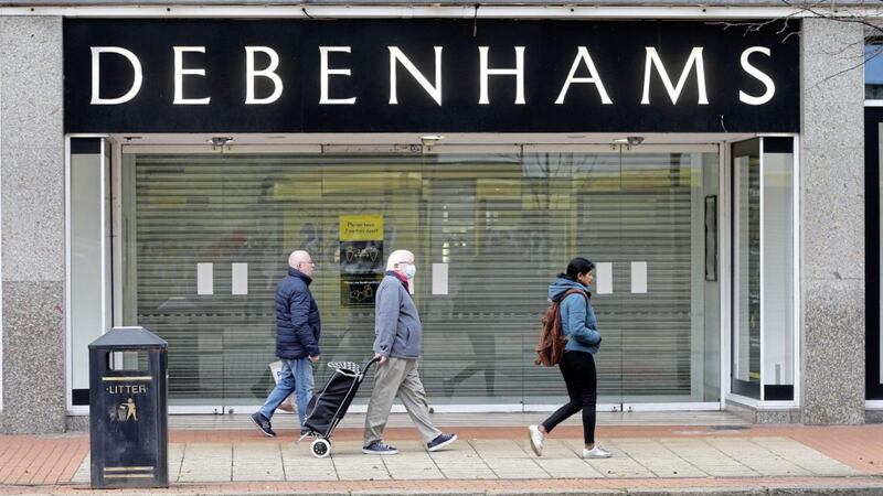 Shutters down on Debenhams&#39; flagship Belfast Store on Royal Avenue yesterday. Picture by Mal McCann. 