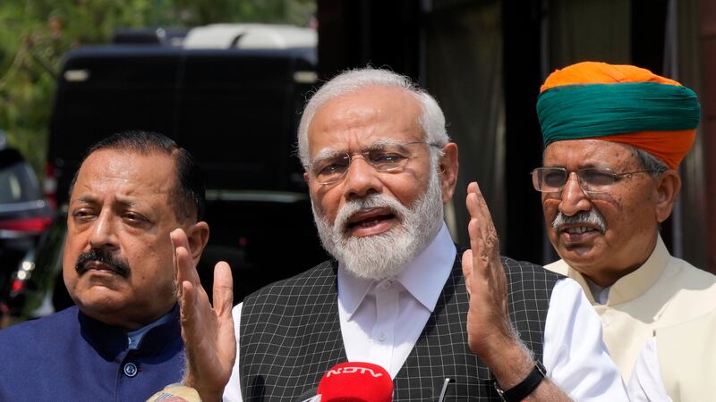 Indian Prime Minister Narendra Modi condemned the deadly ethnic clashes that have marred the country’s Manipur state, a day after a viral video showed two women being paraded naked by a mob (Manish Swarup/AP/PA)