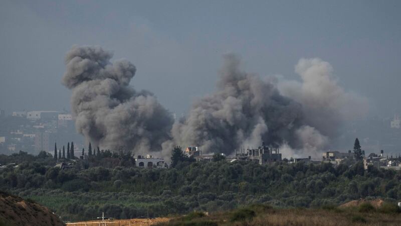 Gaza City has again been pounded by Israeli air strikes (Leo Correa/AP)