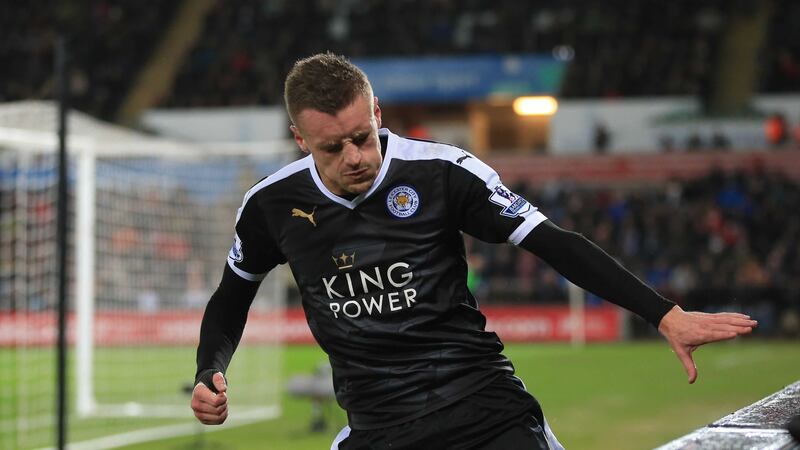 Leicester City's Jamie Vardy may start against Tottenham on Wednesday after returning from injury &nbsp;