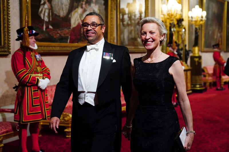 Susie Cleverly accompanied her husband to state banquets while he was foreign secretary