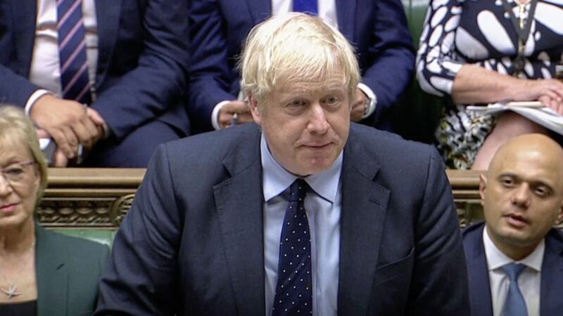 Prime Minister Boris Johnson speaking in the Commons yesterday. Picture by Press Association 