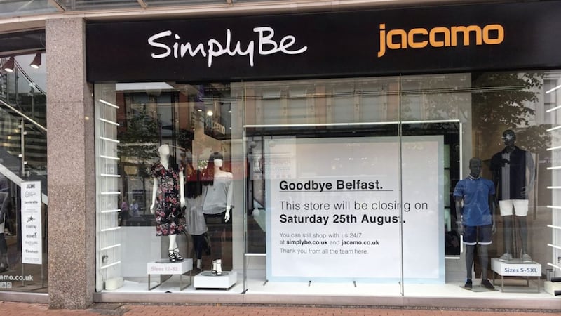 The Simply Be and Jacamo store on Royal Avenue is to close its doors on Saturday 