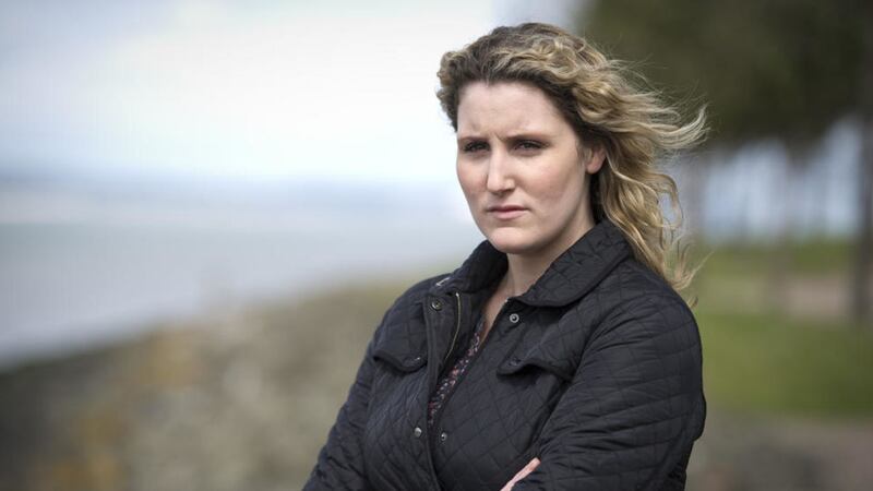 Concerns have been raised about scenes in which Sally-Ann Spector, played by Bronagh Waugh, appears to drive her car into the sea. Picture by BBC 