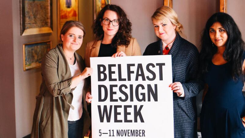 Founders of Belfast Design Week, from left: Christine James, Catherine McGinnis, Karla McNally, and Karishma Kusurkar 