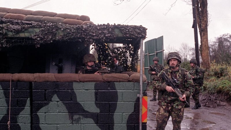 Royal Irish border checkpoint in Co Tyrone 