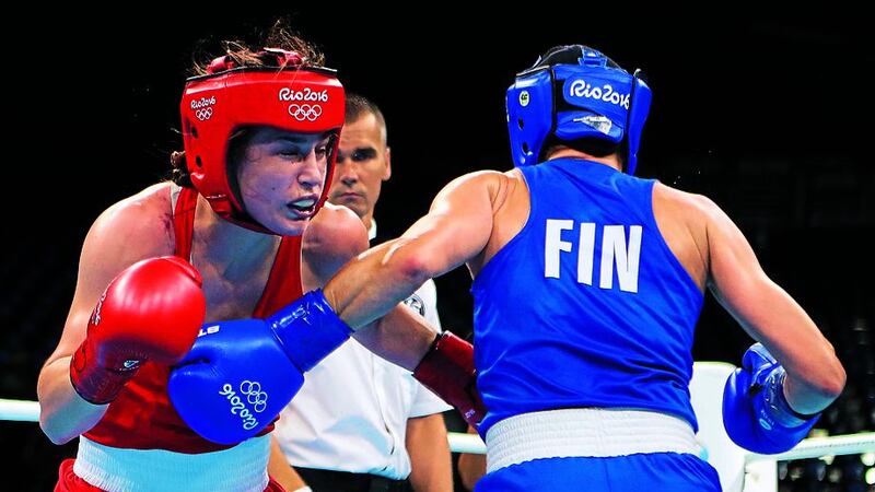 Katie Taylor in action during the Rio Olympics &nbsp;