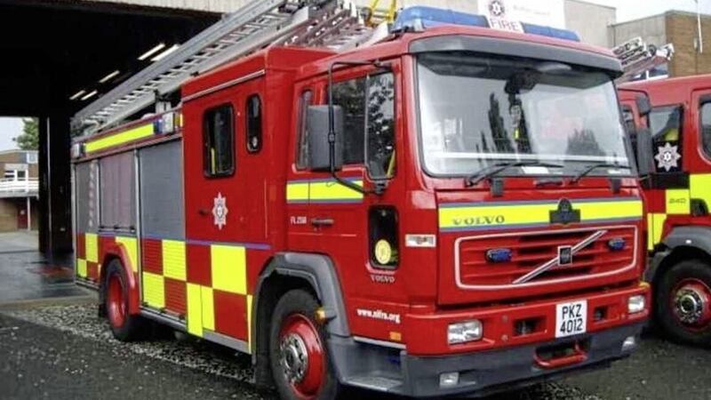 The residents of the property, in The Parade, were not at home at the time and the NI Fire and Rescue Service were able to extinguish the fire before it spread.