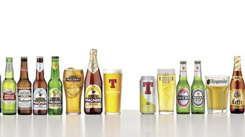 Some of the Tennent&#39;s NI portfolio of brands 