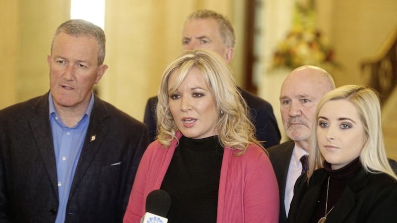 Michelle O&#39;Neill delivered a bleak assessment of how the talks were progressing. Picture By Hugh Russell. 