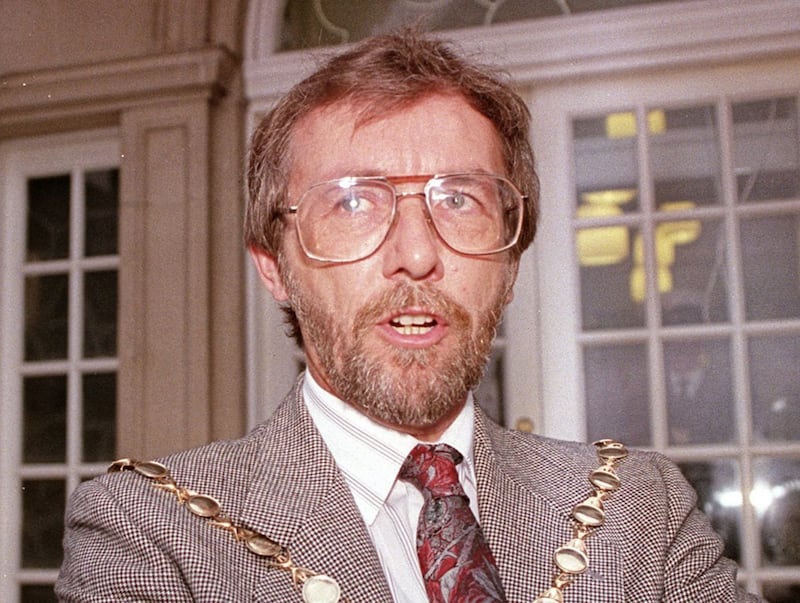 Seamus Close during his time as Lisburn mayor in the early 1990s. Picture by Pacemaker 