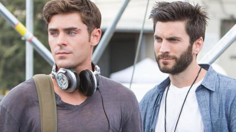 Zac Efron and Wes Bentley in We Are Your Friends 