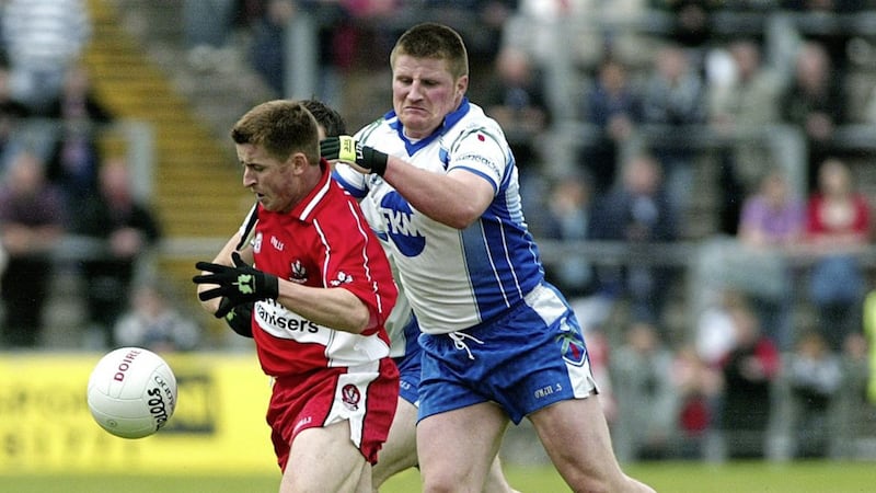 Derry had dominated Monaghan for decades before the tables finally turned in the late Noughties - with Rory Woods relishing those regular battles against the Oak Leafs. Picture by Seamus Loughran 