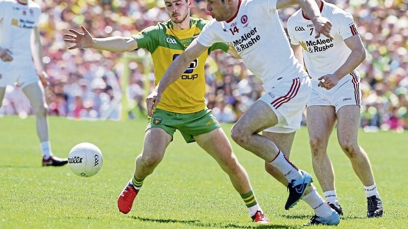 Tyrone&#39;s clash with Donegal this year attracted a crowd of 22,609 compared to last year&#39;s provincial final crowd of 33,433. Picture by Philip Walsh 