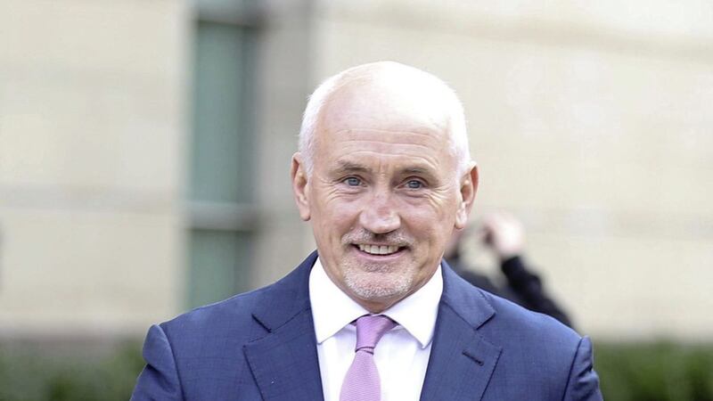 Barry McGuigan arrives at Belfast&#39;s High Court yesterday. Picture by Hugh Russell 