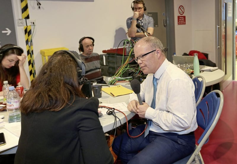 Aont&uacute; leader Peadar T&oacute;ib&iacute;n at the election count in Derry. Picture by Margaret McLaughlin 