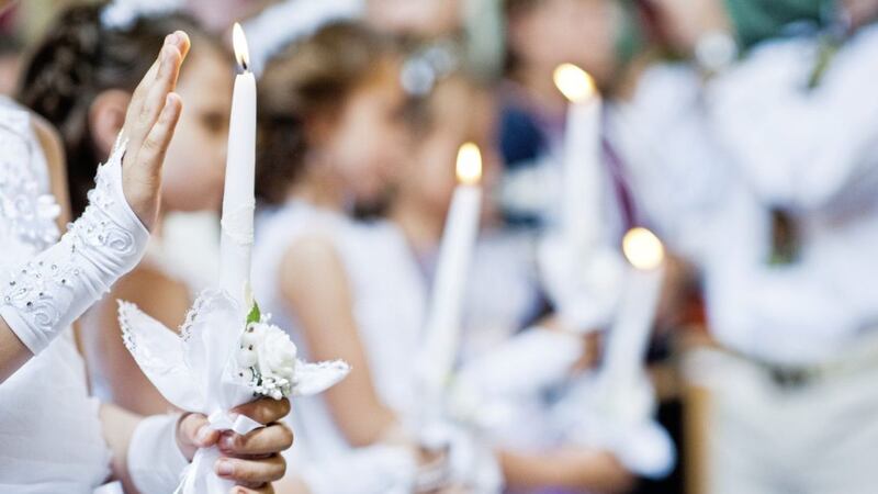In First Communion season there are limos outside churches, little girls wearing dresses worth &pound;1,000 