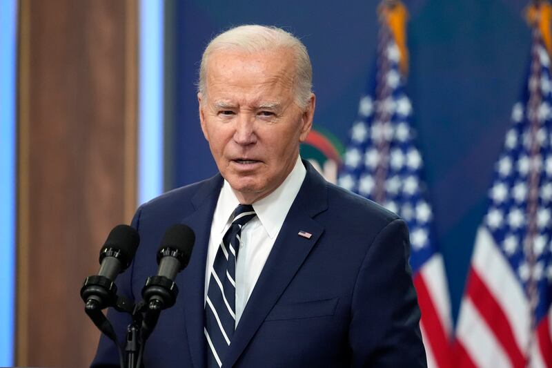 Joe Biden said the US would not provide offensive weapons for Israel’s long-promised assault on the southern Gaza city of Rafah (AP)