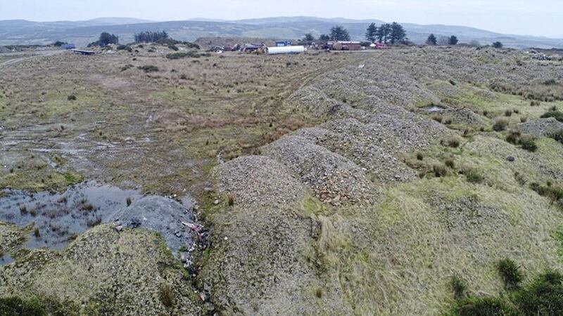 The site is near Moville in Co Donegal. Picture from RTE 