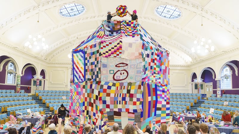 On January 30, avid knitters came together to make the biggest knitted hat in the UK.