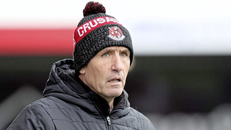Stephen Baxter has won three Irish Cups as Crusaders manager, including last year&#39;s dramatic extra-time final victory over Ballymena 