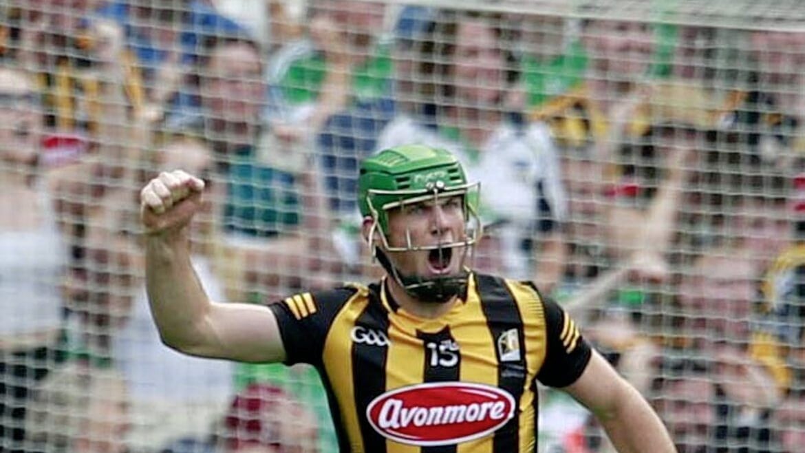 Eoin Cody celebrates Kilkenny's second goal against Limerick last year. Pic Philip Walsh