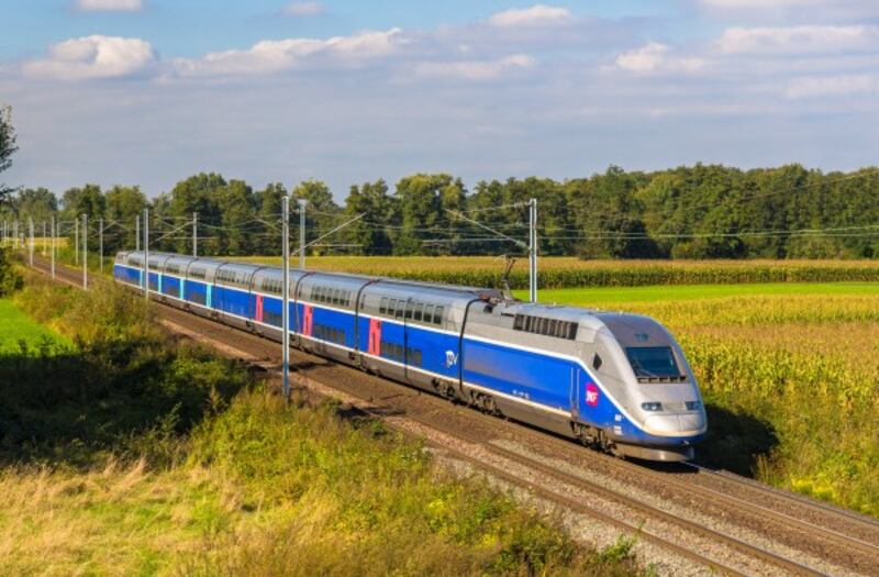A TGV en route to Paris