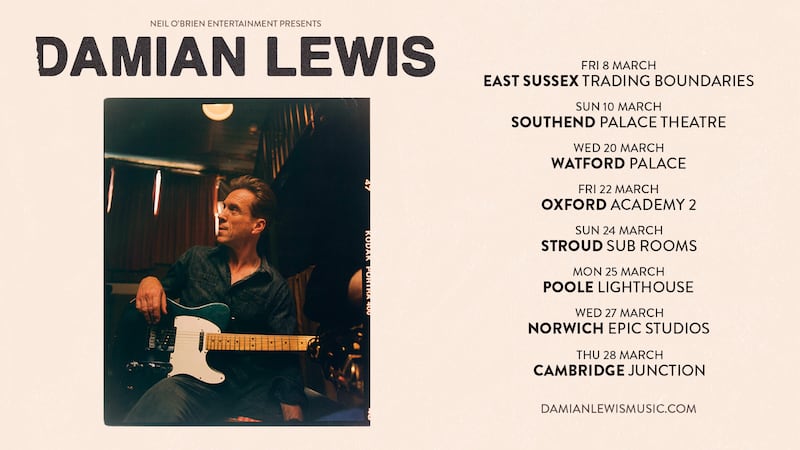 Damian Lewis tour poster