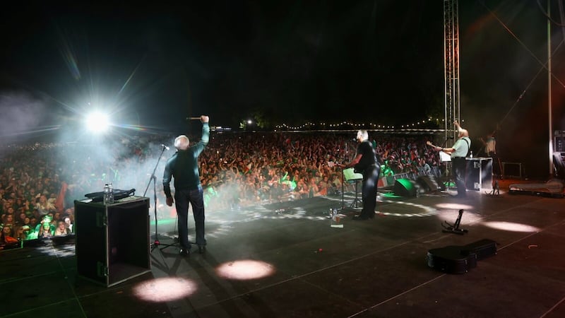 Video footage emerged of crowds chanting 'Ooh, ah, up the 'RA' at the gig on Sunday night. Picture by Mal McCann