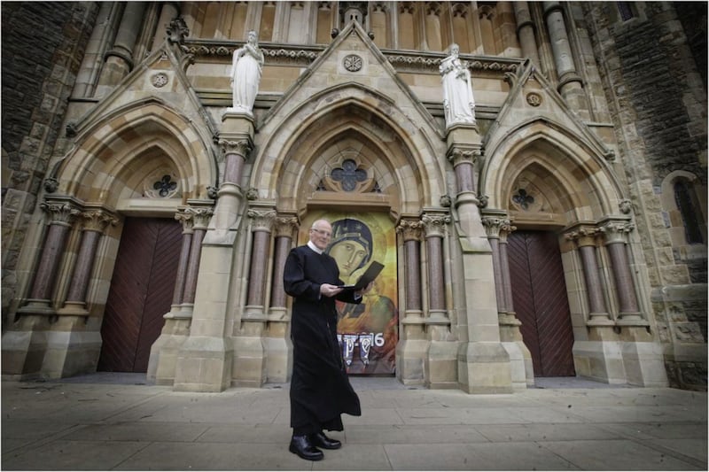 Fr Peter Burns at Clonard Monastery in west Belfast. Picture by Hugh Russell