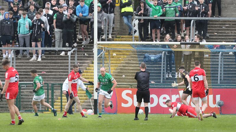Che Cullen's two goals gave the Fermanagh support something to shout about. Picture: Margaret McLaughlin