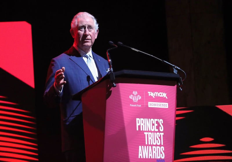 The Prince of Wales speaking earlier this year at the annual awards for the Prince’s Trust, the charitable organisation he founded.Yui Mok/PA Wire