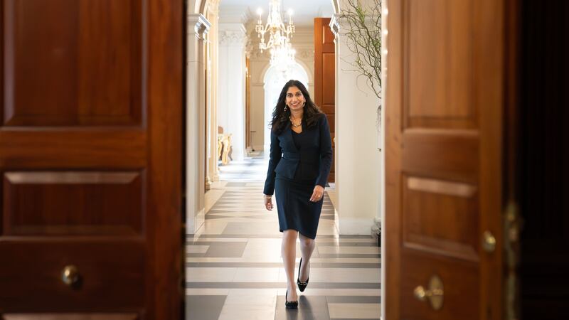 Home Secretary Suella Braverman will give a speech in the US calling for reform of the UN Refugee Convention (Stefan Rousseau/PA)