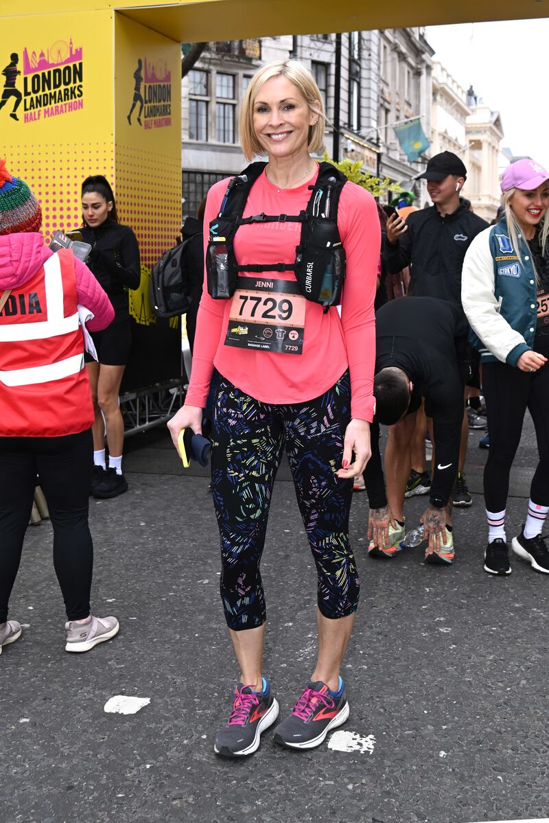 Falconer at the London Landmarks Half Marathon last year