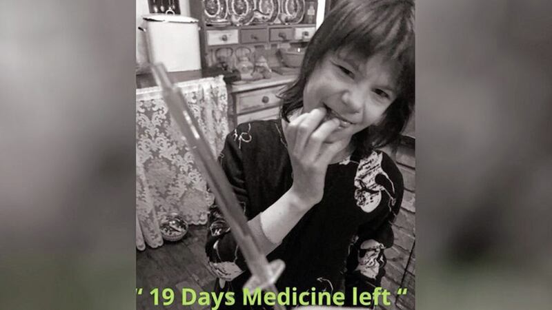Billy&#39;s family posted an image of him on their Facebook page with the message &#39;19 days medicine left&#39; 