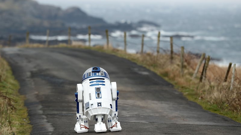 The route previously known as the R242 has been renamed R2D2 after the diminutive droid in Donegal where scenes were filmed,