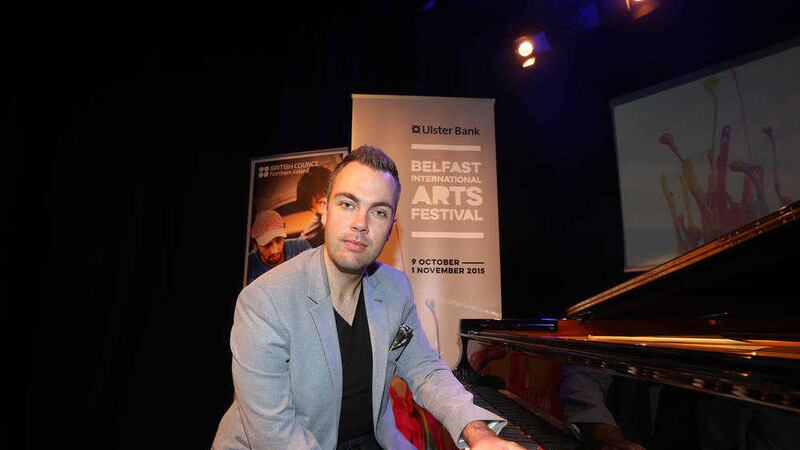 Nicholas McCarthy at the launch of the Belfast International Arts Festival. Picture by Hugh Russell 