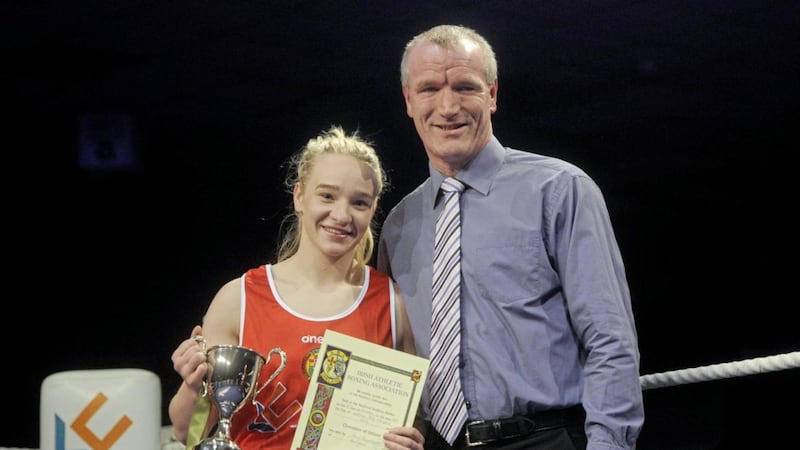 IABA national secretary Paddy Gallagher, pictured with Amy Broadhurst, says the Association would be keen to host a national competition before sending a team to June&#39;s European U22 Championships. Picture by Mark Marlow 