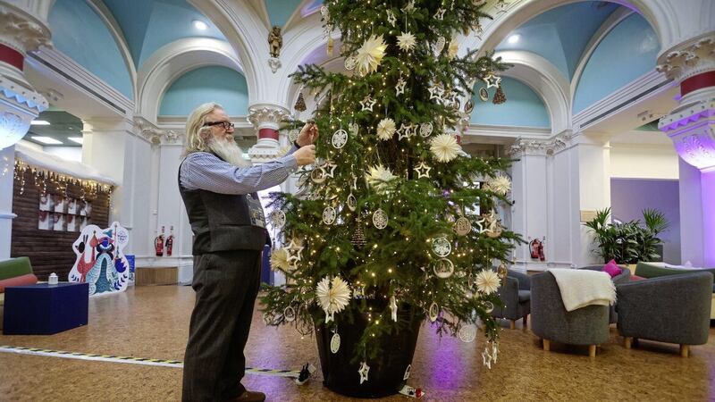 Getting ready for Christmas at 2 Royal Avenue. PICTURE: MAL MCCANN 