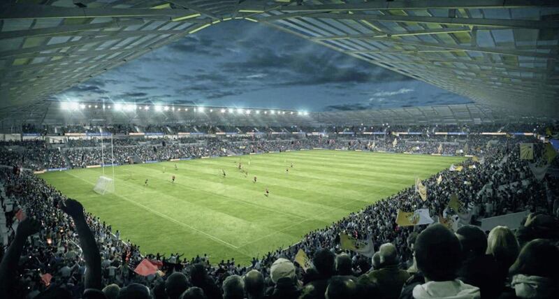 Plans for the new Casement Park GAA stadium in west Belfast 