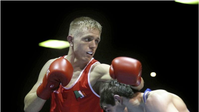 Kurt Walker has advanced to the last four of the European Elite Championships, and faces Ukraine&#39;s Mykola Butsenko today. Picture by Hugh Russell 