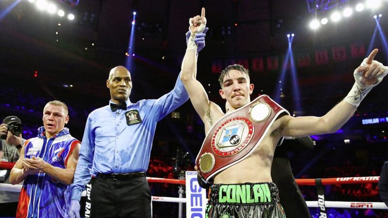 A world title this year is still the target, says Michael Conlan after the cancellation of Madison Square Garden bill 